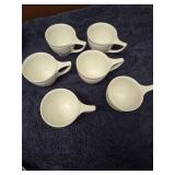 Vintage Arabia Finland "Resta" white tea cups and matching tableware -Lot of 23 pieces
