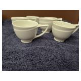 Vintage Arabia Finland "Resta" white tea cups and matching tableware -Lot of 23 pieces