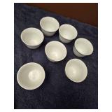 Vintage Arabia Finland "Resta" white tea cups and matching tableware -Lot of 23 pieces