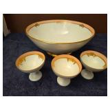 Antique ceramic bowl set- Lot of 4
