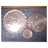 Vintage -Depression glasses -Lot of 3