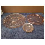 Vintage -Depression glasses -Lot of 3