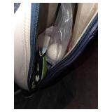 Golf bag full of goodies with clubs included- Lot of 14 pieces