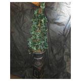 Vintage Artificial Ivy Spiral Topiary Tree