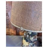 Vintage rock lamp with shade