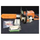 STIHL 021 CHAINSAW WITH CHAINS AND SPARK PLUGS