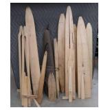 15 FLESHING BOARDS / NEW GUN CASE