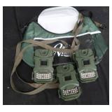 3 TRAIL CAMS AND AN OUTDOOR BAG