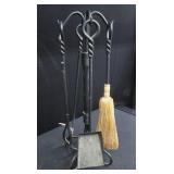 MINUTEMAN TWISTED ROPE FIREPLACE 4 PIECE TOOL SET