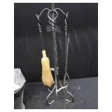 MINUTEMAN TWISTED ROPE FIREPLACE 4 PIECE TOOL SET