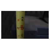 HEAVY DUTY WOODEN BASE WITH SMALL ANVIL ON TOP