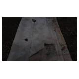 HEAVY DUTY MESH ORANGE DRIVEWAY TARP, HUGE PIECE OF WHITE MESH FABRIC