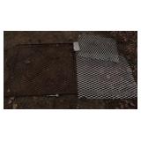 1 METAL SCREEN, 2 ALUMINUM SCREENS