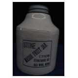 ANTIQUE REDWING STONE MASON FRUIT JAR.