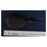 LARGE LOT OF VINTAGE POWDER AND SHOT FLASK, AND AMMO