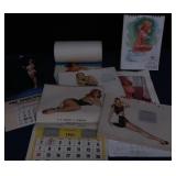 7 VINTAGE PIN UP CALENDERS
