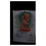7 VINTAGE PIN UP CALENDERS