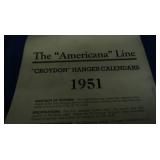 7 VINTAGE PIN UP CALENDERS