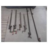 ANTIQUE WOODWORKING METAL CLAMPS