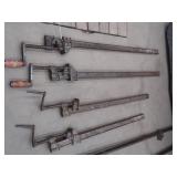 ANTIQUE WOODWORKING METAL CLAMPS