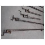 ANTIQUE WOODWORKING METAL CLAMPS