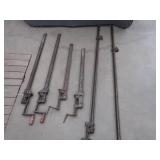 ANTIQUE WOODWORKING METAL CLAMPS