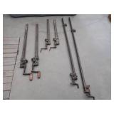 ANTIQUE WOODWORKING METAL CLAMPS