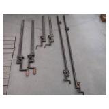 ANTIQUE WOODWORKING METAL CLAMPS