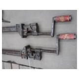 ANTIQUE WOODWORKING METAL CLAMPS