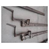 ANTIQUE WOODWORKING METAL CLAMPS