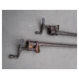ANTIQUE WOODWORKING METAL CLAMPS