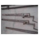 ANTIQUE WOODWORKING METAL CLAMPS