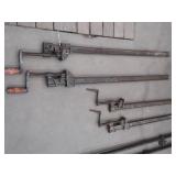 ANTIQUE WOODWORKING METAL CLAMPS