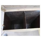 2 METAL VOTING BOXES