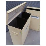 2 METAL VOTING BOXES