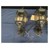 3 BLACK OUTDOOR LIGHTS