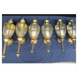 6 SOLID BRASS OUTDOOR LIGHTS