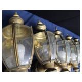 6 SOLID BRASS OUTDOOR LIGHTS