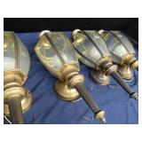 6 SOLID BRASS OUTDOOR LIGHTS