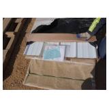 Large lot of Classic Rib Metal Construction Panels  Bright White