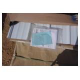 Large lot of Classic Rib Metal Construction Panels  Bright White