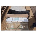 Large lot of Classic Rib Metal Construction Panels  Bright White