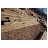 Large Lot of 4 x 4 Green Treated and Pine Posts