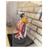 Vintage Yaegaki Hime Doll in Kimono with Decorative Kabuto Helmet