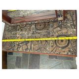 MCM Danish Modern Dressing Table with Mirror - 4-Drawer Vanity with Mosaic Tile Top - Made in Denmark