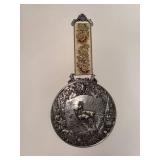 WMF Vintage German Deer Relief Hunting Wall Plaque Medallion with Woven Hanger