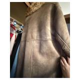Jackets - Black Gallery Quilted Coat, Tan Shearling Coat, Red Free Country Puffer (Lot of 3)
