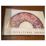 Gatewood Fan II Poster - Architectural Digest Abstract Artwork Framed Print