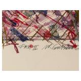 Gatewood Fan II Poster - Architectural Digest Abstract Artwork Framed Print