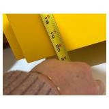 Vintage Murame Finland - Finnish-Made Modular Desk with 3 Yellow Drawer Units, 2 White Cabinet, Yellow Chair & White Shelf